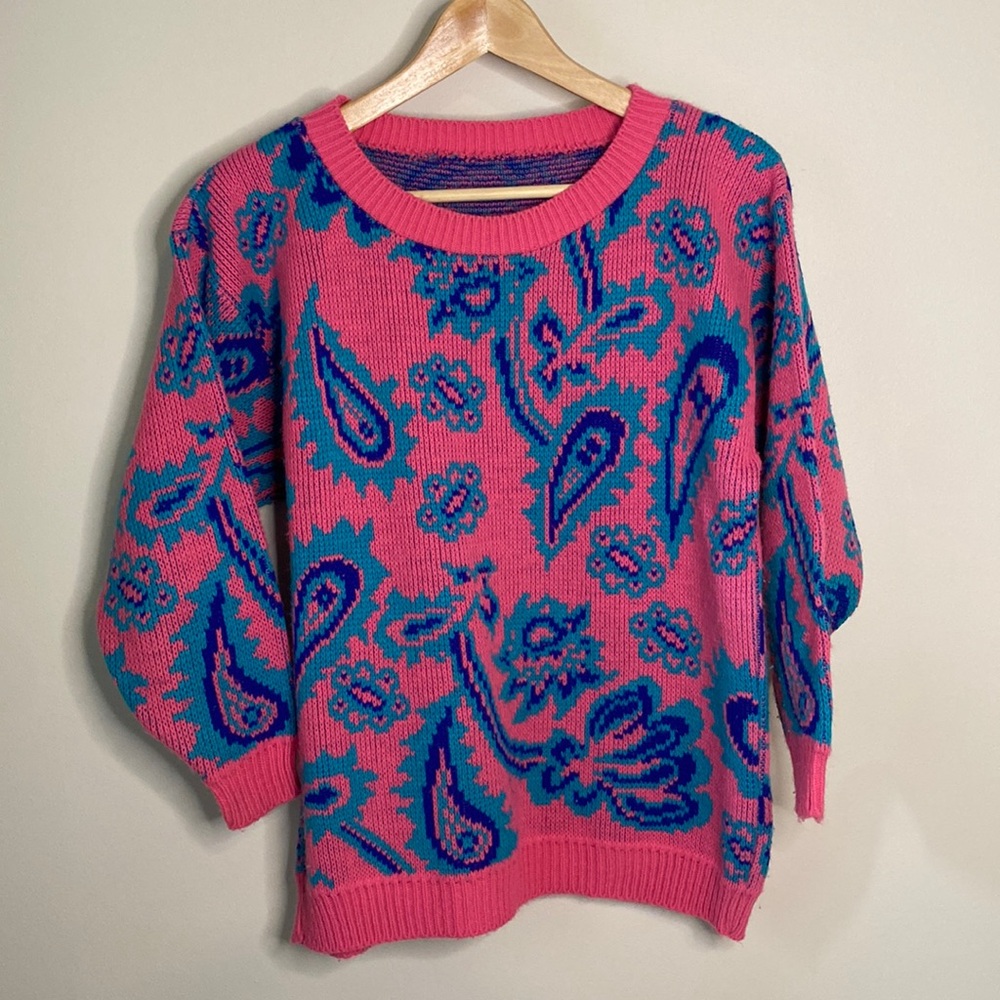 Vintage 80s/90s Paisley Sweater